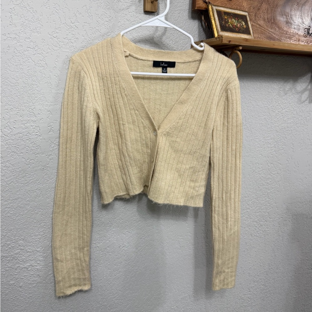 Lulu's Cream Knit Sweater
